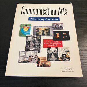 2000 DECEMBER COMMUNICATION ARTS MAGAZINE - ISSUE #301 NICE FRONT COVER - E 3974